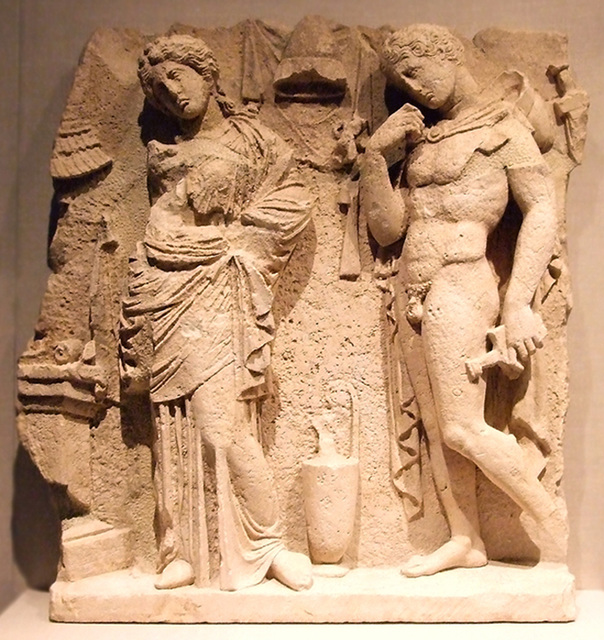 South Italian Funerary Relief of a Woman and a Warrior in the Metropolitan Museum of Art, May 2007