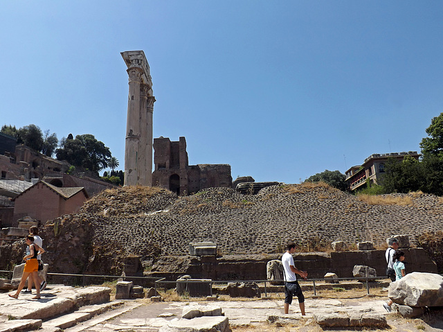 The Temple of Castor and Pollux in the Roman Forum, July 2012