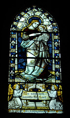 Detail of Stained Glass, Kirk Langley Church, Derbyshire