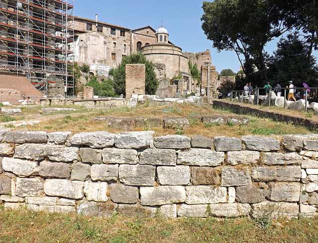 The Regia in the Forum Romanum, July 2012