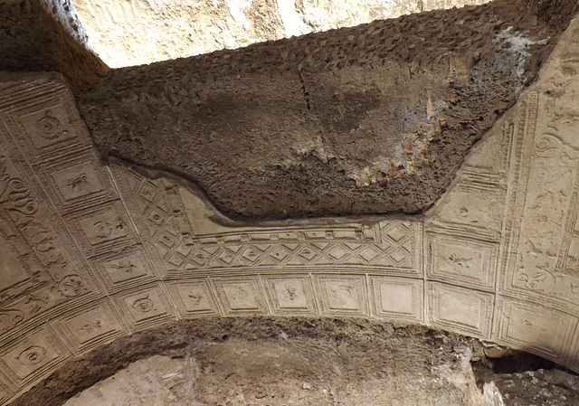 Stuccoed Vault inside the Cryptoporticus of Nero on the Palatine Hill, July 2012
