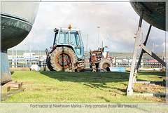 Ford tractor Newhaven Marina  - 30.1.2014