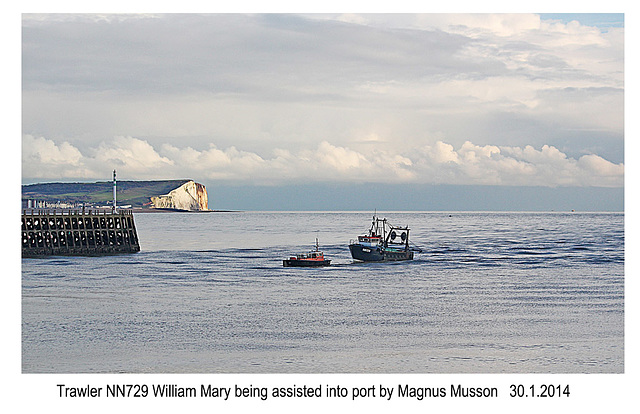 William Mary & Magnus Musson at Newhaven - 30.1.2014