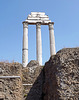 View of the Temple of Castor and Pollux from the House of the Vestal Virgins in the Forum Romanum, July 2012