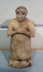 Sumerian Statue of a Man in the University of Pennsylvania Museum, November 2009