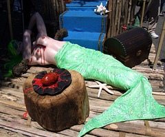 Detail of the Bleeding Mermaid Float at the Coney Island Mermaid Parade, June 2007
