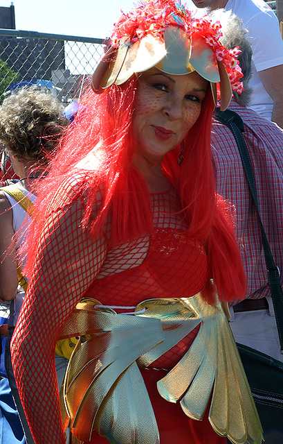 Portrait of a Mermaid at the Coney Island Mermaid Parade,  June 2007