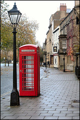 old Oxford telephone box