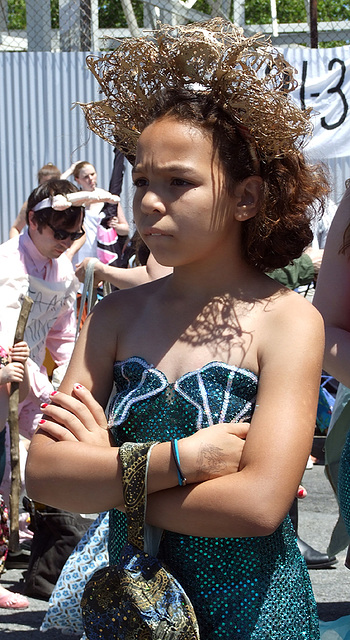 Portrait of a Mermaid at the Coney Island Mermaid Parade,  June 2007