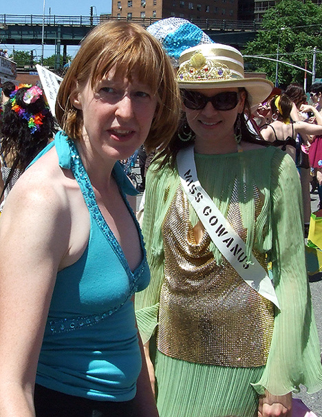 Miss Gowanus & Friend at the Coney Island Mermaid Parade, June 2007