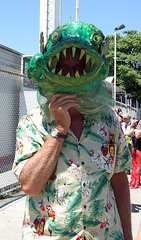 The Creature from the Black Lagoon at the Coney Island Mermaid Parade, June 2007