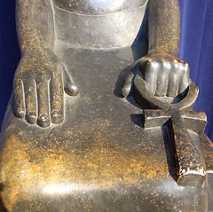 Detail of the Statue of the Goddess Sekhmet in the University of Pennsylvania Museum, November 2009