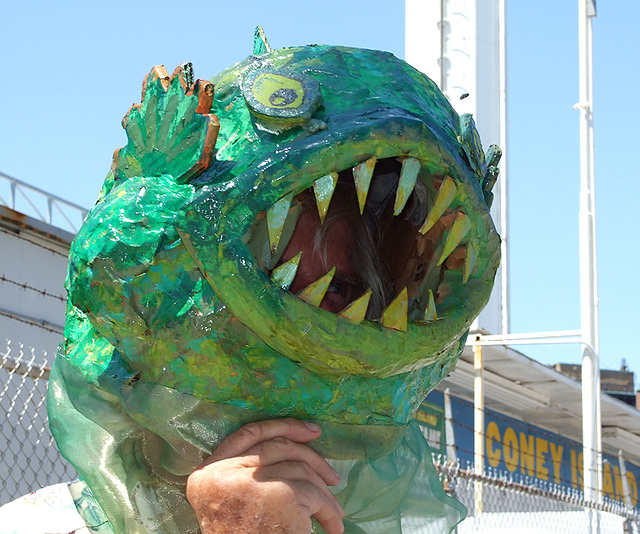 The Creature from the Black Lagoon at the Coney Island Mermaid Parade, June 2007