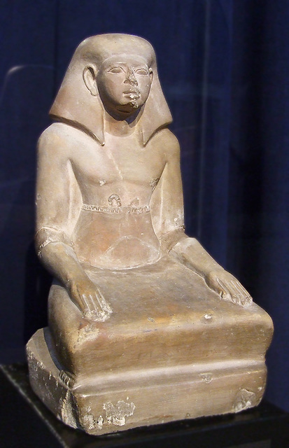 Seated Man in the University of Pennsylvania Museum, November 2009