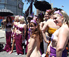 Purple Cat-Mermaids at the Coney Island Mermaid Parade, June 2007