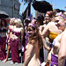 Purple Cat-Mermaids at the Coney Island Mermaid Parade, June 2007