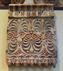 Etruscan Terracotta Revetment Plaque in the University of Pennsylvania Museum, November 2009