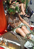 Detail of Two Mermaids on a Float  at the Coney Island Mermaid Parade, June 2007