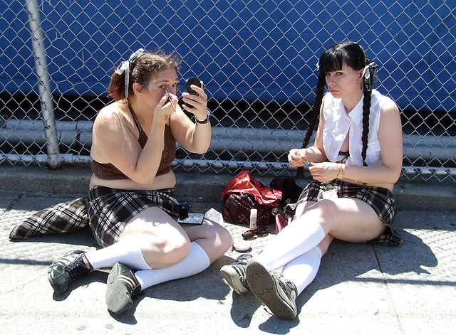 School Girls at the Coney Island Mermaid Parade, June 2007