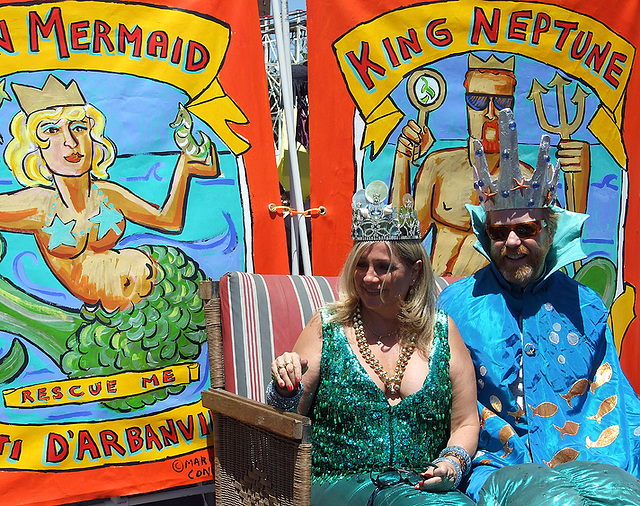 The King and Queen at the Coney Island Mermaid Parade, June 2007