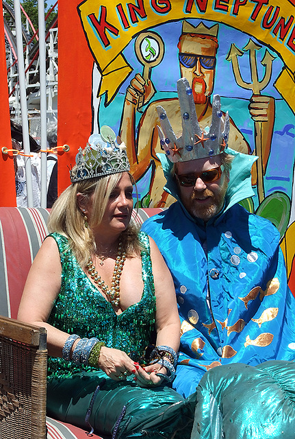 The King and Queen at the Coney Island Mermaid Parade, June 2007