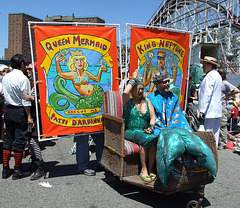 The King and Queen at the Coney Island Mermaid Parade, June 2007