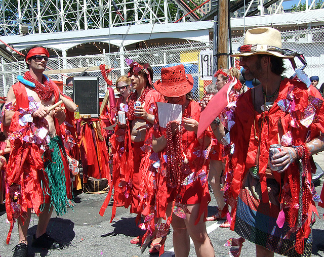 Red Tide Choir at the Coney Island Mermaid Parade, June 2007