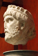 Marble Head of a Priest of the Imperial Cult in the University of Pennsylvania Museum, November 2009