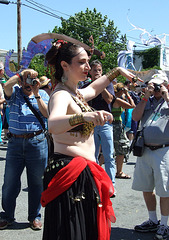 Belly Dancer at the Coney Island Mermaid Parade, June 2007