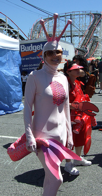 Pink Sea Monster at the Coney Island Mermaid Parade, June 2007