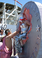 Poodle World Float at the Coney Island Mermaid Parade, June 2007