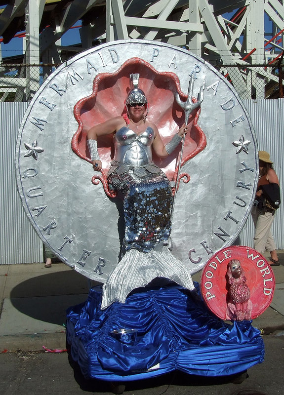 Poodle World Float at the Coney Island Mermaid Parade, June 2007