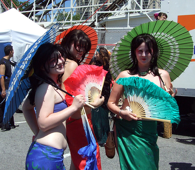 Geisha Girl Mermaids at the Coney Island Mermaid Parade, June 2007