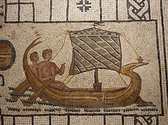 Detail of a Roman Figural Mosaic in the University of Pennsylvania Museum, November 2009