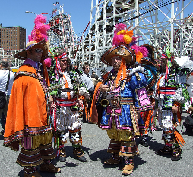 Costumed Band at the Coney Island Mermaid Parade, June 2007