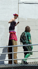 Stilt-Walker at the Coney Island Mermaid Parade, June 2007