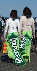 Doublemint Mermaids on the Boardwalk at the Coney Island Mermaid Parade, June 2007