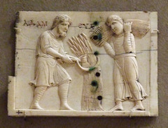 Panel from an Ivory Casket with the Story of Adam and Eve in the Metropolitan Museum of Art, April 2010