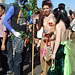 Mermaids and Neptune on the Boardwalk at the Coney Island Mermaid Parade, June 2007