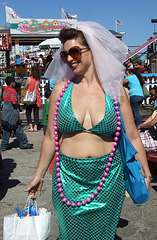 Mermaid in Deno's Wonder Wheel Park in Coney Island, June 2007