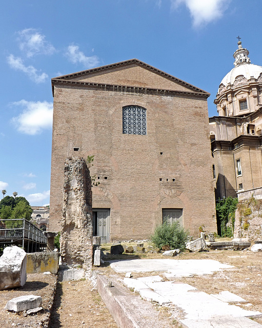 The Curia from the Forum of Nerva in Rome, July 2012