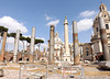 The Basilica Ulpia and the Column of Trajan from the Forum of Trajan, July 2012