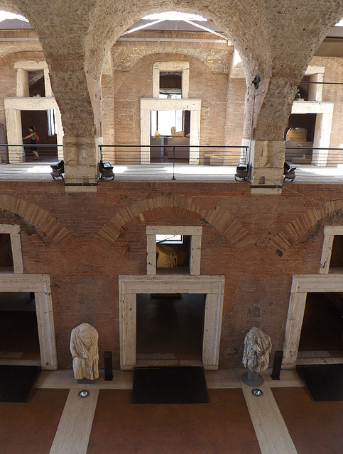 The "Aula" in the Markets of Trajan, July 2012