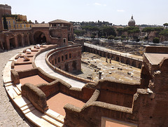 Detail of the Hemicycle of the Markets of Trajan, July 2012