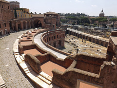 Detail of the Hemicycle of the Markets of Trajan, July 2012