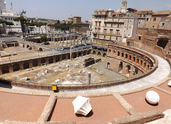 Detail of the Hemicycle of the Markets of Trajan, July 2012