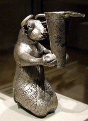 Kneeling Bull Holding a Spouted Vessel in the Metropolitan Museum of Art, February 2008