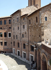 Detail of the Hemicycle of the Markets of Trajan, July 2012