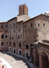 Detail of the Hemicycle of the Markets of Trajan, July 2012