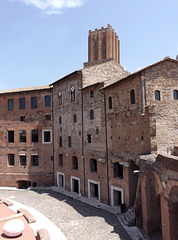 Detail of the Hemicycle of the Markets of Trajan, July 2012